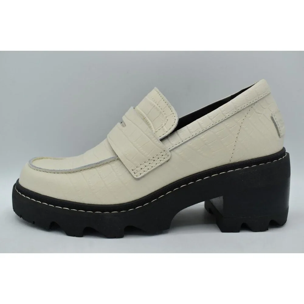 Sorel Womens Size 10 Joan Now City Chalk Black Slip On Loafers Shoes‎